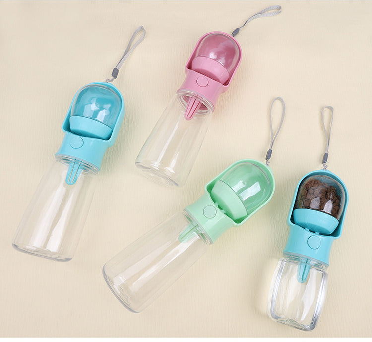 Draagbare 3 in 1 waterfles voor honden Drinkbeker-Voerbak (kopie)